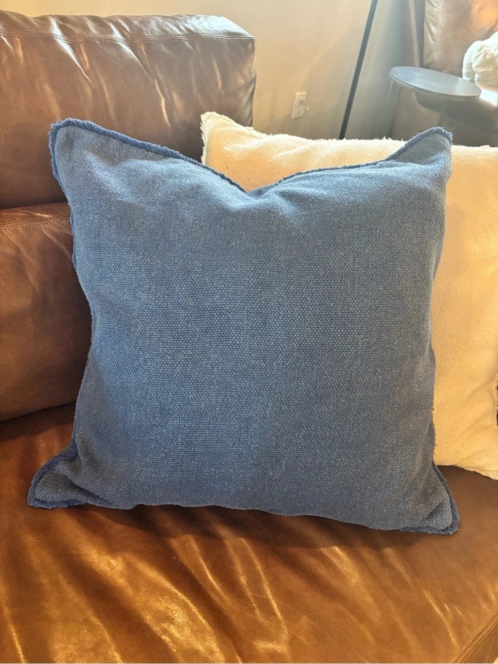 Pottery Barn Pale Blue and Darker  Blue Pillow Covers - Set of 2